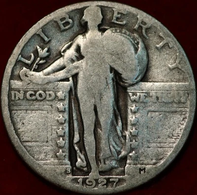 1927-S San Francisco Mint Silver Standing Liberty Quarter - Image 1 of 2