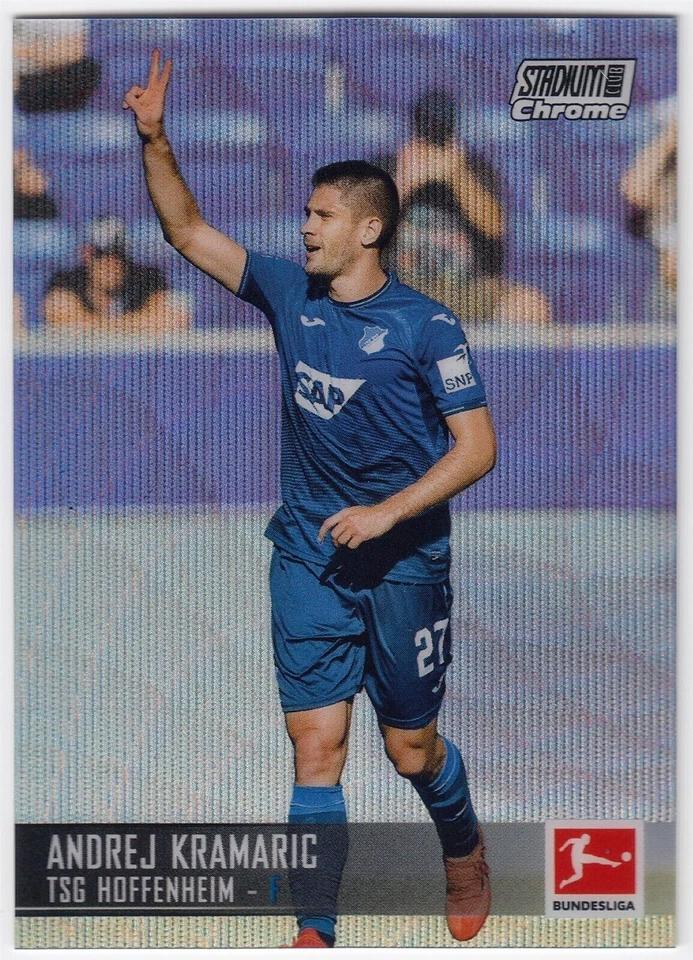 2021-22 Topps Stadium Club Chrome Bundesliga Wave Refractor ANDREJ KRAMARIC #54 - Image 1 of 1