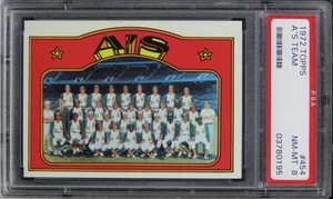 1972 Topps A's Team #454 PSA 8 NM-MT - Picture 1 of 2