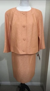 Le Suit Orange Suit For Women Size 18 - Picture 1 of 10