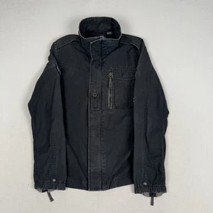 G Star Raw Jacket Mens L Black New Blan South Shirt Military Utility Cargo Chore - Picture 1 of 15