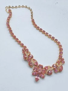EISENBERG EISROSA STRASS Halskette GOLDFARBEN ATEMBERAUBENDE HALSKETTE - Bild 1 von 6