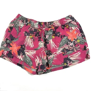 Patagonia Barely Baggies Shorts Womens Size Medium Pink Tropical Print - Picture 1 of 8