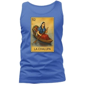 TARJETA DE LOTERÍA MEXICANA LA CHALUPA CAMISETA SIN MANGAS - Imagen 1 de 11