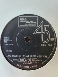 Diana Ross "No Matter What Sign You Are" 1969 TAMLA MOTOWN UK 7" 45rpm - Picture 1 of 2