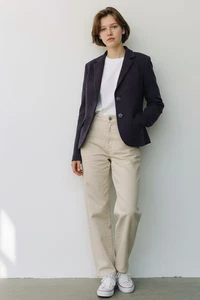 Blazer mujer talla 38 negro de Natura Dress fabricado en materiales reciclados - Imagen 1 de 4