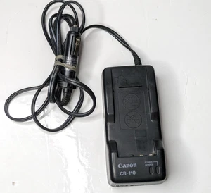 Adaptateur chargeur batterie voiture Canon CB-110 12V pour appareils photo et matériel vidéo - Photo 1 sur 7