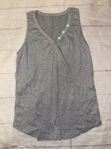 Women’s Medium Gray Sleeveless Blouse Shirt - Picture 1 of 3