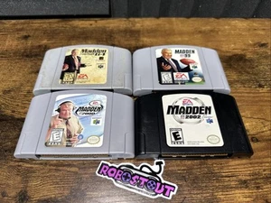 Madden 2002, 2000, 99, and 64 Lot - (Nintendo N64) Cleaned, Tested & Authentic⭐ - Picture 1 of 19
