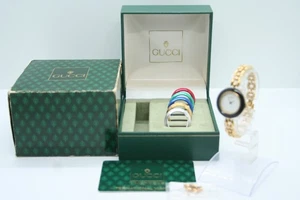 [N.NEUWERTIG mit BOX] Vintage Gucci Change Bezel 11/12,2 Quarz Damen 6 Metallfarben - Bild 1 von 11