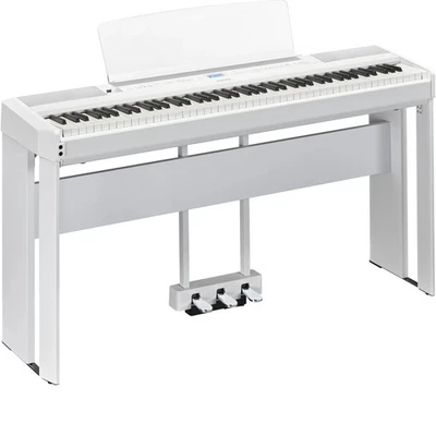 Piano digital Yamaha P-525WH com suporte L-515WH e pedal triplo LP-1WH - Branco - Imagem 1 de 4