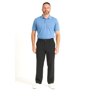 Adidas Climalite Mens Golf Pants 36x32 Black Trousers Active Athletic Wear - Picture 1 of 8