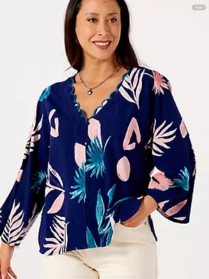 Blusa estampada Monzón Cassie talla mediana nueva con etiquetas precio de venta sugerido por el fabricante 60 GBP Foto 1 de 4