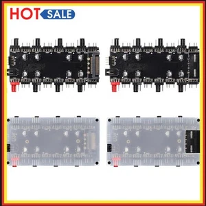 5V/3 Pin ARGB 4 Pin Fan PWM HUB 1 To 8 Multi Way Splitter for PC Motherboard - Bild 1 von 16