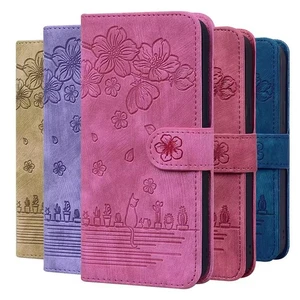 Leather Wallet Case For iPhone 6 6s 7 8 Plus 11 12 13 14 15 16 Pro X XR XS Max - Picture 1 of 14