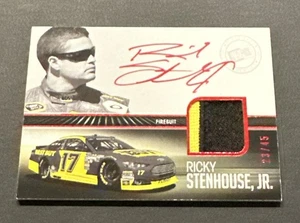 2013 PRESS PASS REDLINE RICKY STENHOUSE JR. SIGNATURE PATCH RED INK AUTO #23/45! - Picture 1 of 8
