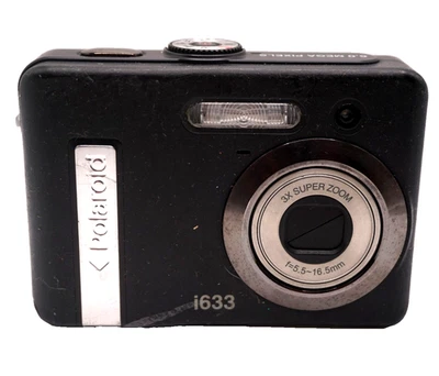 Polaroid i633 Compact Black Digital Camera - Untested For Parts AS IS - Image 1 of 4