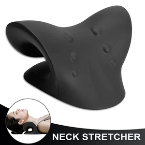 Neck Stretcher Massager Cervical Traction Device Pillow Support Shoulder Relaxer - Picture 1 of 10