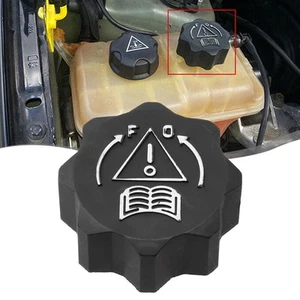 Black Plastic Radiator Expansion Water Tank Cap for 106 II 107 108 206 207 807 - Picture 1 of 12