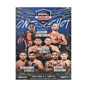 PFL 1 - Orlando 4/3/25 Multi handsigniert signed 24"x36" Event Poster (PFL LOA) - Bild 1 von 5