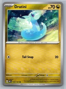Dratini 157/197 Obsidian Flames Common Pokémon TCG 2023 - Picture 1 of 2