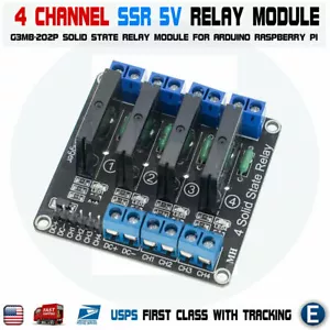 Modulo relè 4 canali 5 V DC stato solido alto livello SSR G3MB-202P 2A per Arduino - Foto 1 di 7