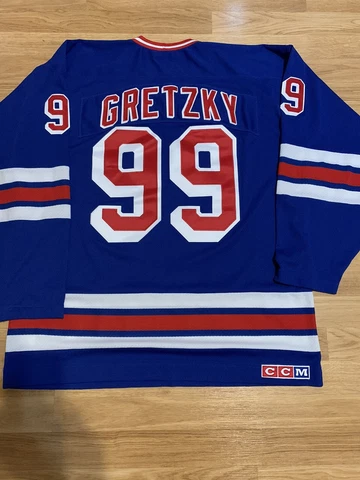 CCM Wayne Gretzky New York Rangers Heroes of hockey NHL Jersey blue L Cover