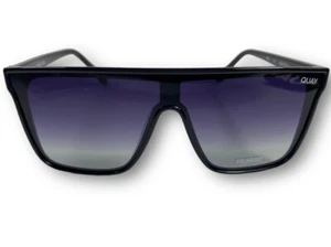Quay Australia Medium Black/Black Fade Polarized Sunglasses Unisex Gradient New - Picture 1 of 10