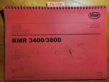 Vicon KMR3400 KMR3800 Series 27324-1 27325-1 Mower Conditioner Parts Manual 