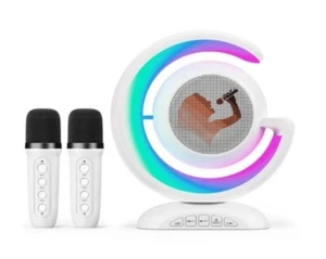 Karaoke-System Bluetooth-Karaoke-Maschine mit 2 Mikrofonen gut als Geschenk - Afbeelding 1 van 10