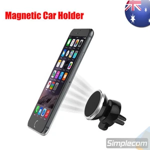 Universal Adjustable Magnetic Air Vent Car Mount Holder for Mobile Phone iPhone - Picture 1 of 6