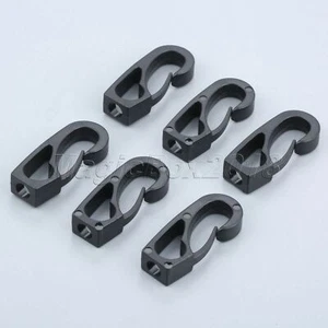 6 Pieces Kayak Bungee Cord Hooks Elastic Rope End Buckle Esential For Boat Canoe - Picture 1 of 10