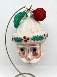 1998 Patricia Breen "Thornhill Santa" 3-Piece Handmade Holiday Ornament #9842 - Picture 1 of 6