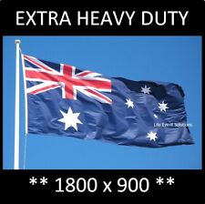 ** EXTRA HEAVY DUTY ** Official Australian Flag 1800 x 900mm, Spun Polyester