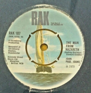 JOHN PAUL JOANS " THE MAN FROM NAZARETH " SUPERB RARE PROTO 10CC ORIG UK 7" - Picture 1 of 6