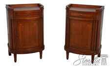 61048EC: Pair French Louis XVI Style Inlaid Nightstands