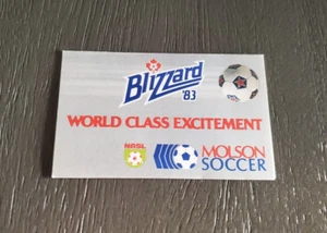 Vintage 1983 NASL Toronto Blizzard Schedule Molson Canadian - Picture 1 of 2