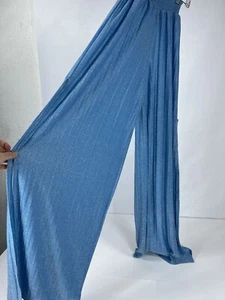 NWT Ramy Brook Pants Sparkle High Waist Wide Leg $285 C1121505 Athena New - Picture 1 of 9