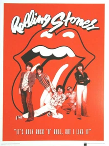 ROLLING STONES KUNSTDRUCK ART PRINT IT'S ONLY ROCK 'N' ROLL BUT I POSTER 40x30cm - Picture 1 of 1