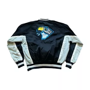 Vintage Springfield Falcons Jacket Mens L Russell Athletic Windbreaker Hockey - Picture 1 of 11