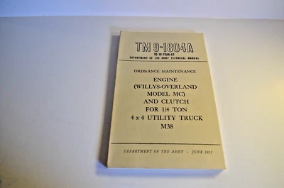Department of the Army Technical Manual TM 9-1804A - Ordnance Maintenance - Image 1 of 2