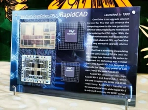 Vintage Rare Intel RapidCAD-1 RapidCAD-2 + Art Decorative Painting Frame Collect - Picture 1 of 11
