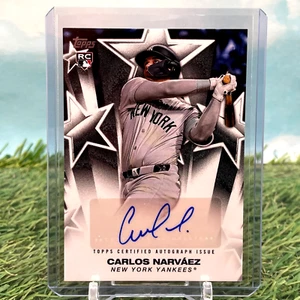 2025 Topps Carlos Narváez Estrellas de Béisbol Automático Novato RC #BSA-NAR - Imagen 1 de 2