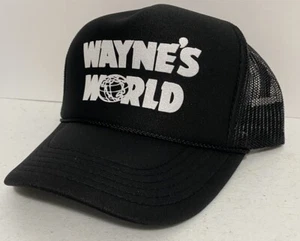 De colección Wayne's World Película Sombrero Camionero Sombrero Snapback Negro Película Gorra Verano - Imagen 1 de 3