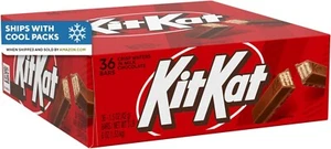 KIT KAT Milk Chocolate Wafer Candy Bars, 1.5 oz (36 Count) - Picture 1 of 12