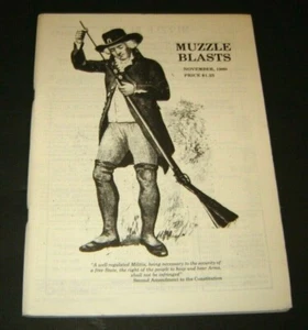 Muzzle Blasts Magazine November 1980 Muzzle Loading Riffle Association GUNS - Picture 1 of 2