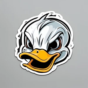 Angry Duck sticker 3x3" - Picture 1 of 1