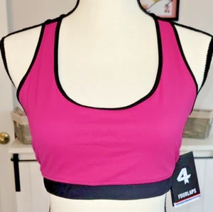 FourLaps XL Women's Infinity Sports Bra Fitness Workout Running River Blue - Picture 1 of 2