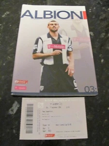 WBA V Leicester City 9.09.06 Programme & ticket in good condition - Picture 1 of 1