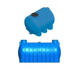 SERBATOIO CISTERNA  ORIZZONTALE 300 LITRI POLIETILENE X RACCOLTA ACQUA - Foto 1 di 1